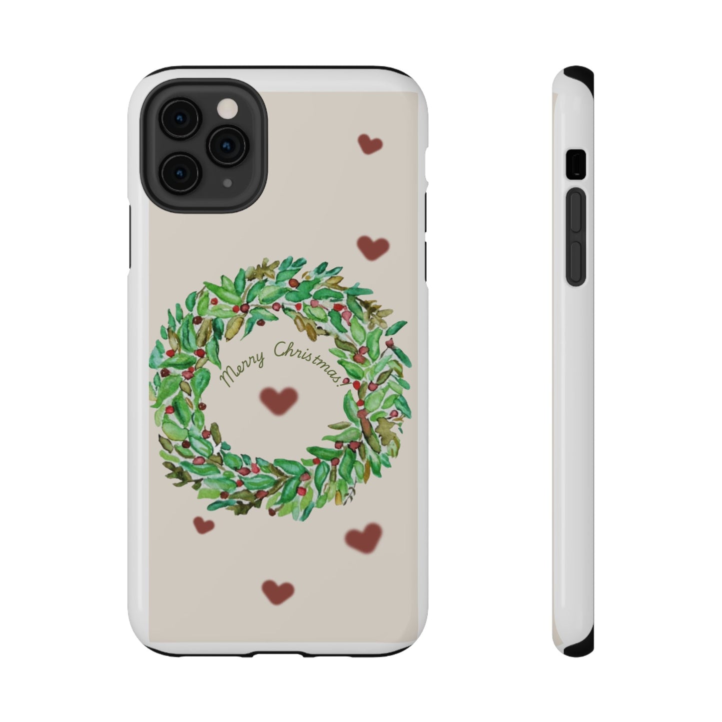 Merry Christmas Phone Case for iPhone 16, 16 Plus, 16 Pro 16 Pro Max, iPhone 15, 15 Plus, 15 Pro 15 Pro Max, Plus 14, 13, 12 and 11 Impact-Resistant Cases