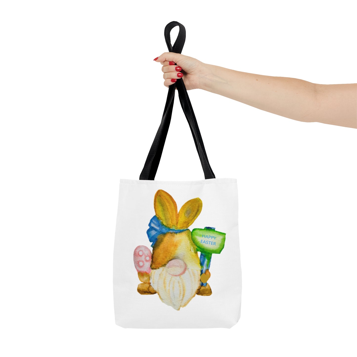 Wing Light Art Designs Happy Easter Bunny Gnome AOP Tote Bag