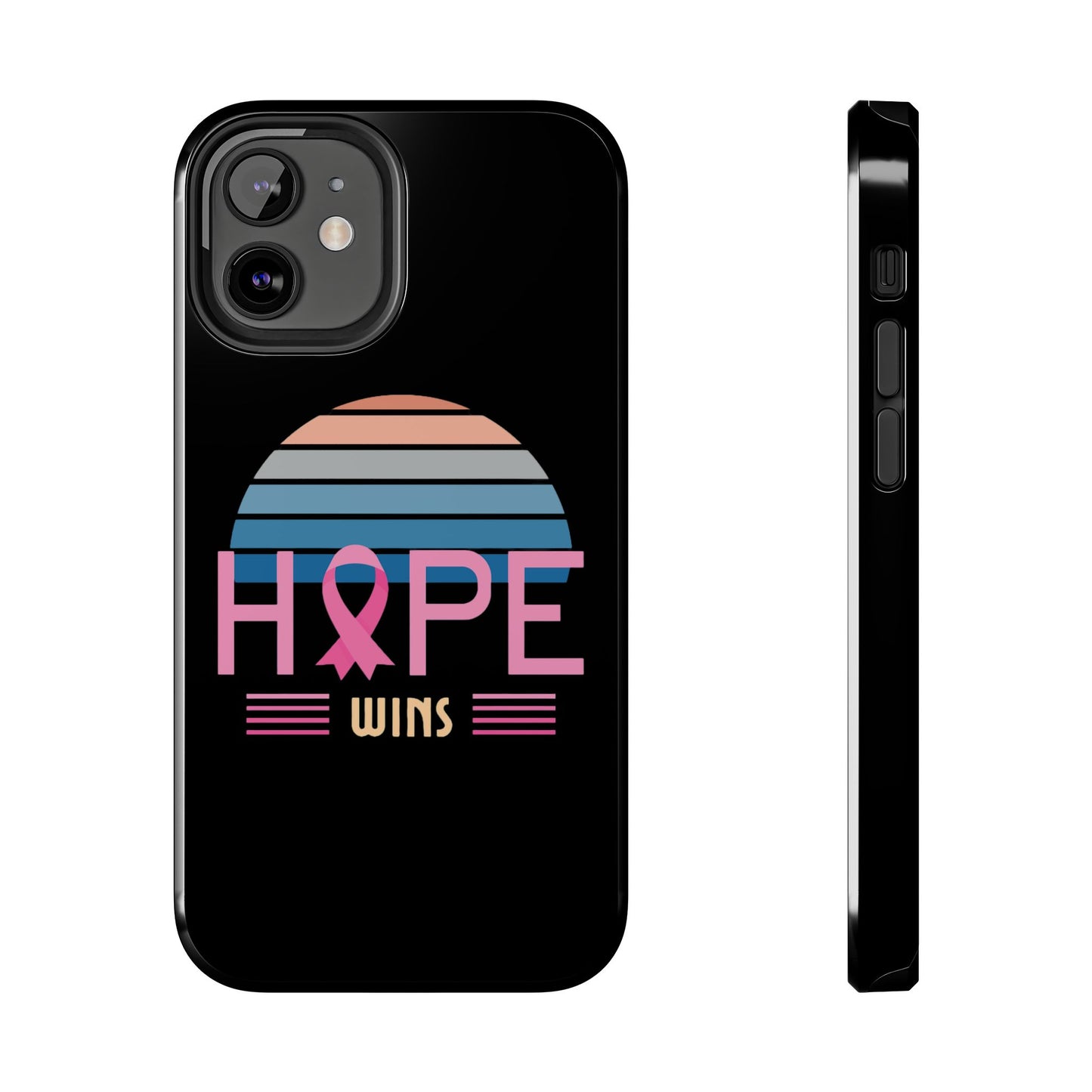 Hope Wins, Cancer Warrior Gift, Support Gift, Breast Cancer Survivor Gift, Cancer Tough Phone Cases, Survivor Gift, Pink Phone iPhone