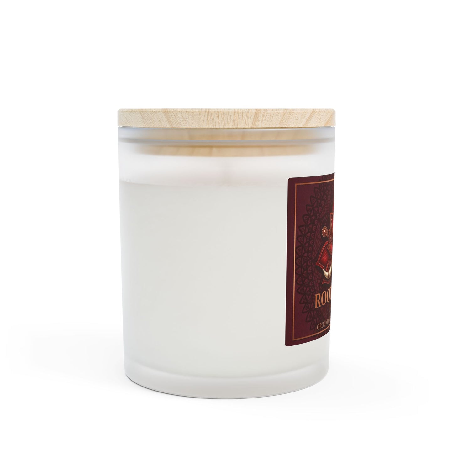 The Sovereign Audit Root Chakra Candle — Muladhara Frosted Glass Scented Candle (11 oz)