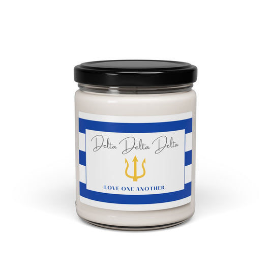 Tri Delta // Sorority 9 oz Hand Poured All Natural Soy Candles //  Choose Your Scent // Greek Letters Greek Letters Scented Soy Candle, 9oz