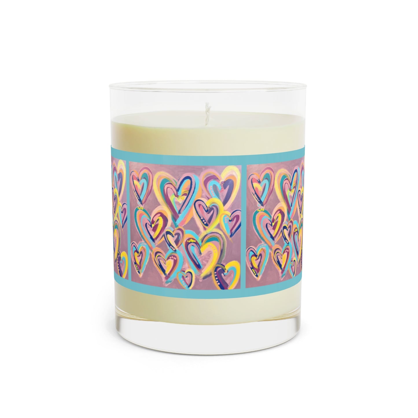 Wing Light Art Designs Happy Hearts Scented Candle - Full Glass, 11oz