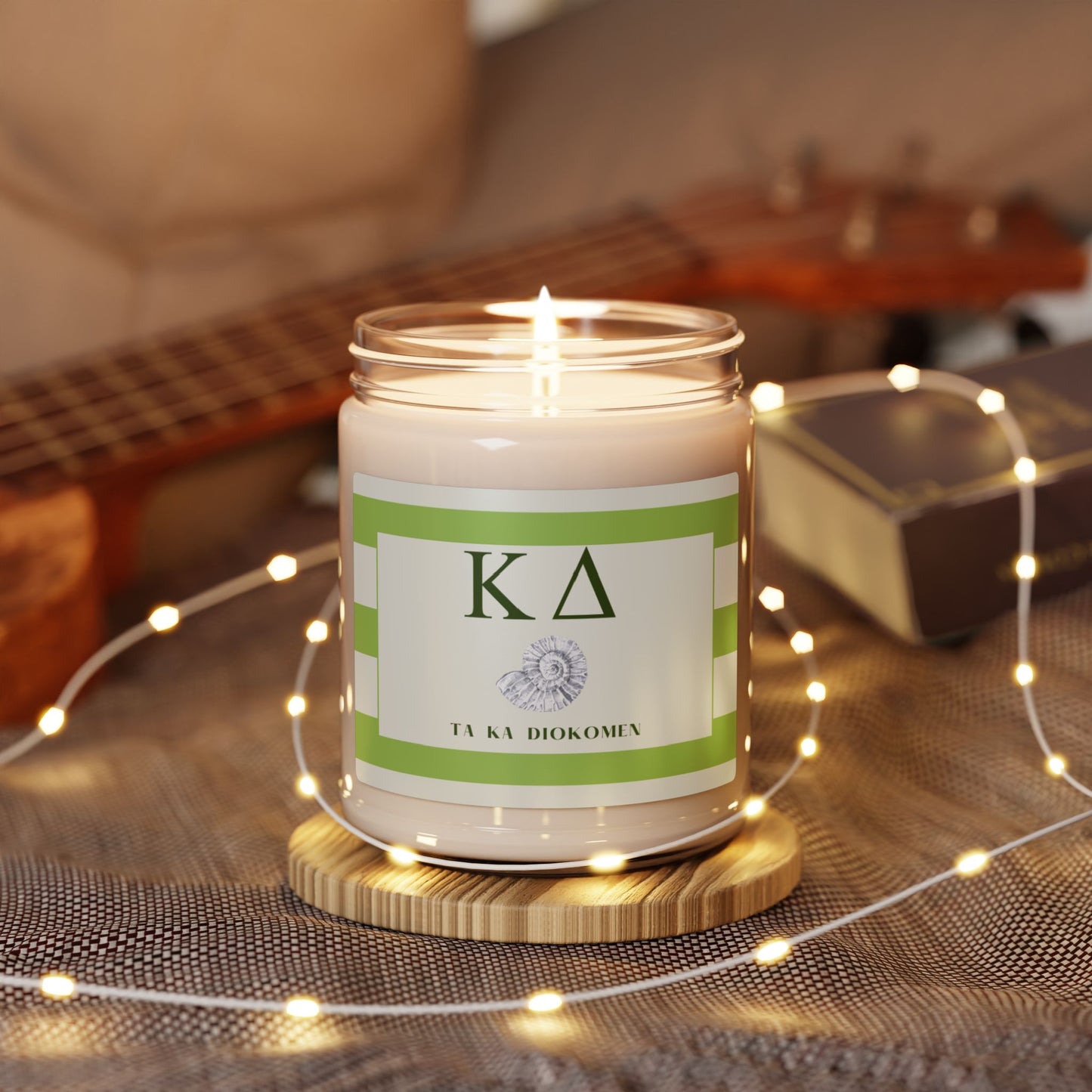 Kappa Delta // Sorority 9 oz Hand Poured All Natural Soy Candles // Personalized Option // Choose Your Scent // Greek Letters Scented Soy Candle, 9oz