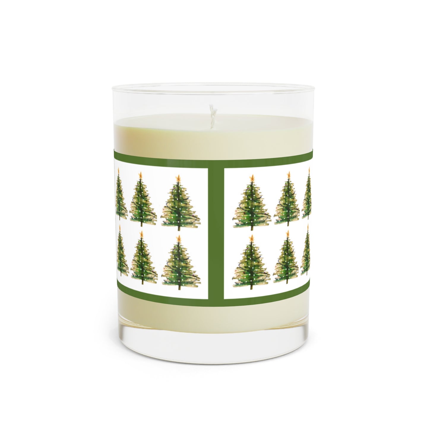 Christmas Gift for Her Scented Soy Candle, Christmas Gift, Christmas Scented Candle Secret Santa Gift Stocking Filler Scented Soy Christmas Trees Scented Candle - Full Glass, 11oz