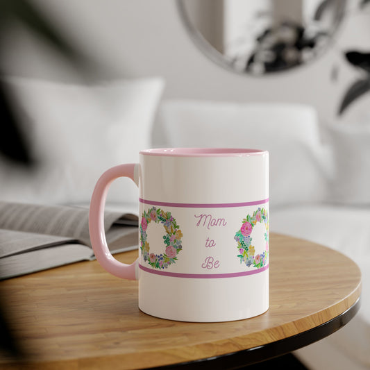 Wing Light Art Designs Mom to Be Accent Mugs, 11oz