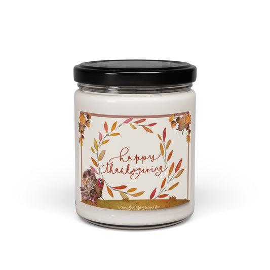 Thankful Candles - Fall Candles - Gratitude Candle - Grateful & Thank You Candle - Thanksgiving Candle - Soy Candle, 9oz