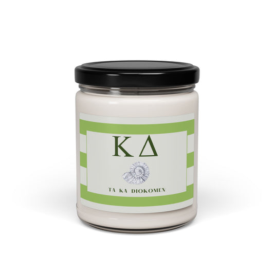 Kappa Delta // Sorority 9 oz Hand Poured All Natural Soy Candles // Personalized Option // Choose Your Scent // Greek Letters Scented Soy Candle, 9oz