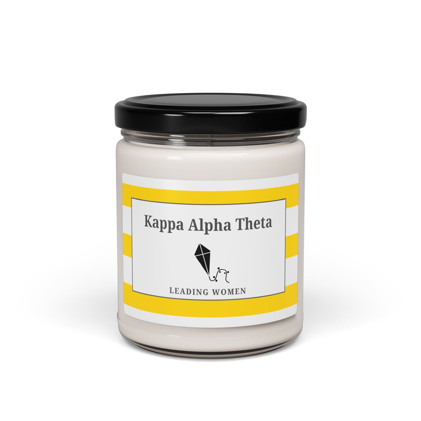 KAO Kappa Alpha Theta Sorority House Soy Wax Candle, Greek Life Gift Candle, Gift For Sorority Girl, College Move-In Gift, Eco Friendly 9oz. Candle Scented Soy Candle