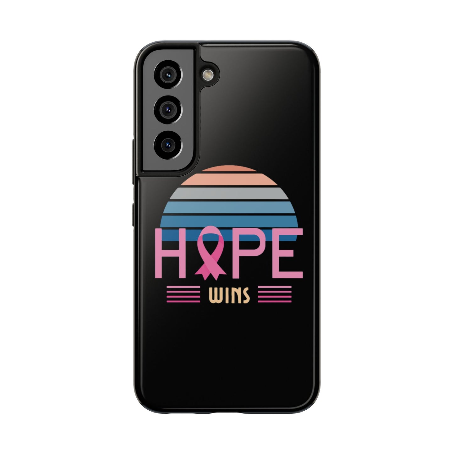 Hope Wins, Cancer Warrior Gift, Support Gift, Breast Cancer Survivor Gift, Cancer Tough Phone Cases, Survivor Gift, Pink Phone iPhone