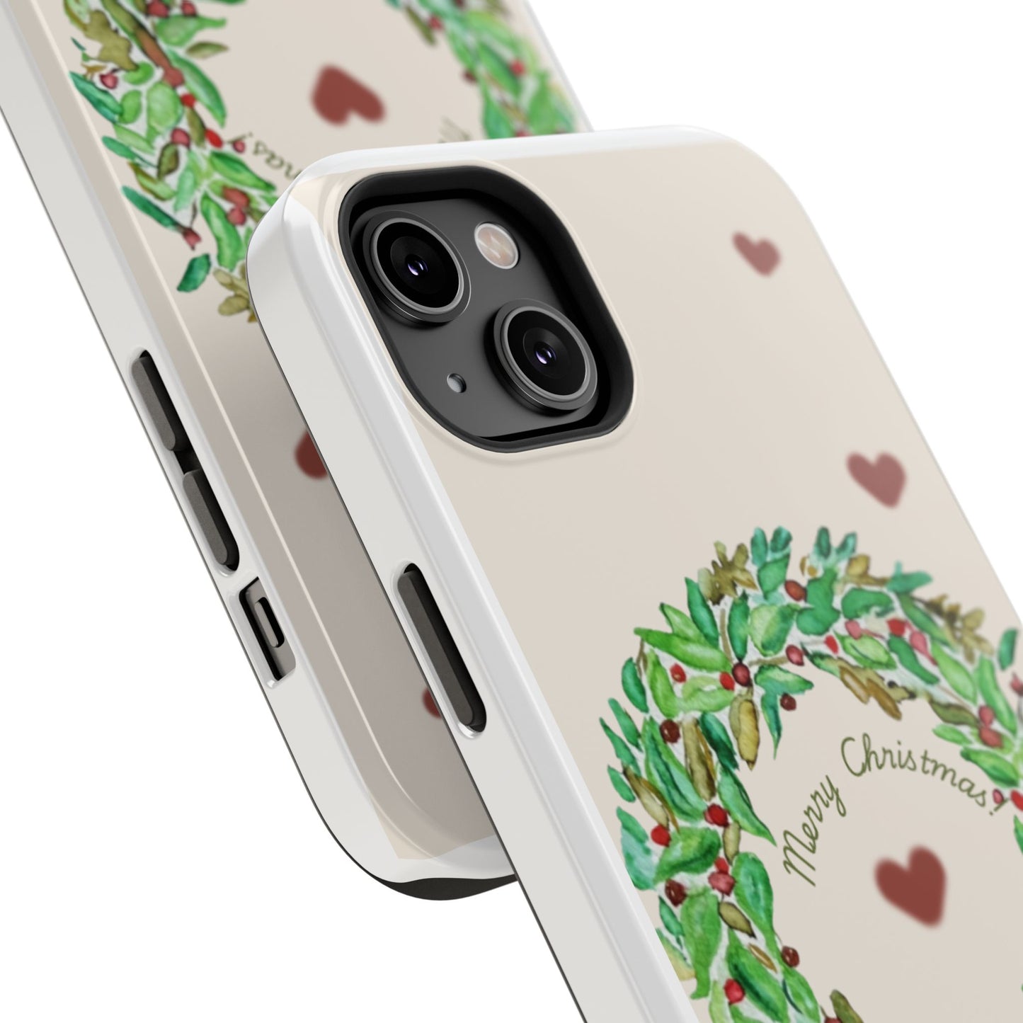 Merry Christmas Phone Case for iPhone 16, 16 Plus, 16 Pro 16 Pro Max, iPhone 15, 15 Plus, 15 Pro 15 Pro Max, Plus 14, 13, 12 and 11 Impact-Resistant Cases