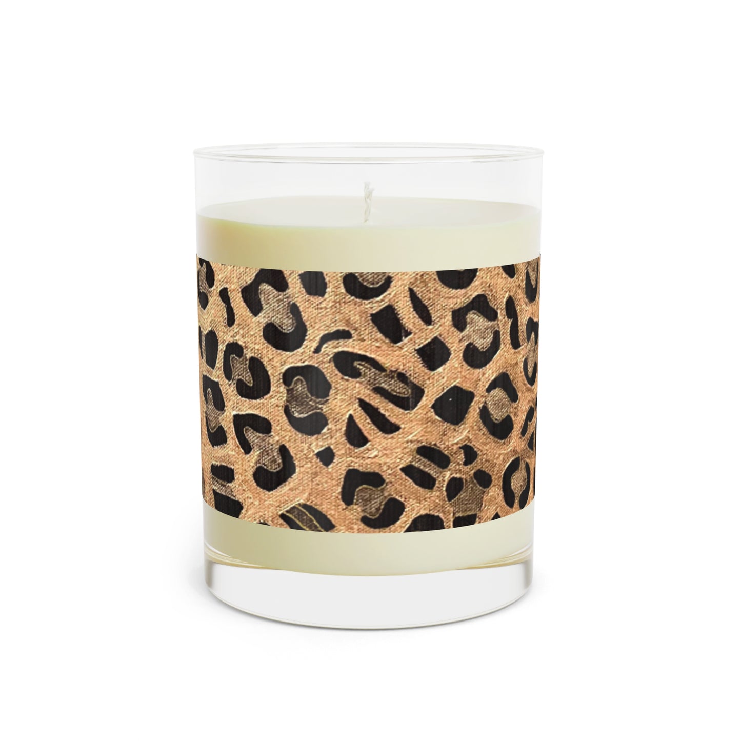 Wing Light Art Designs Gold Leopard Print Scented Candle - Full Glass, 11oz