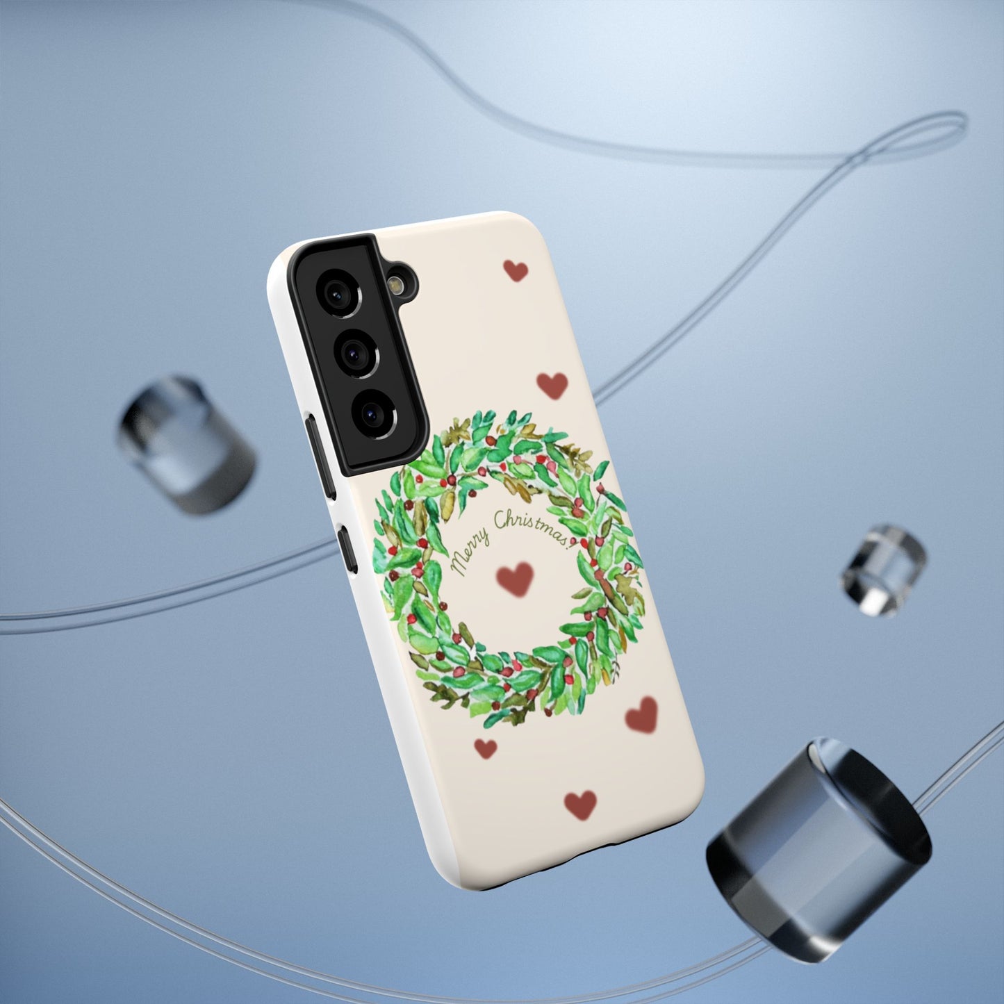 Merry Christmas Phone Case for iPhone 16, 16 Plus, 16 Pro 16 Pro Max, iPhone 15, 15 Plus, 15 Pro 15 Pro Max, Plus 14, 13, 12 and 11 Impact-Resistant Cases