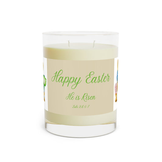 Wing Light Art Designs Eggshell & Green Gnome Bunny Easter Scented Candle - Full Glass, 11oz