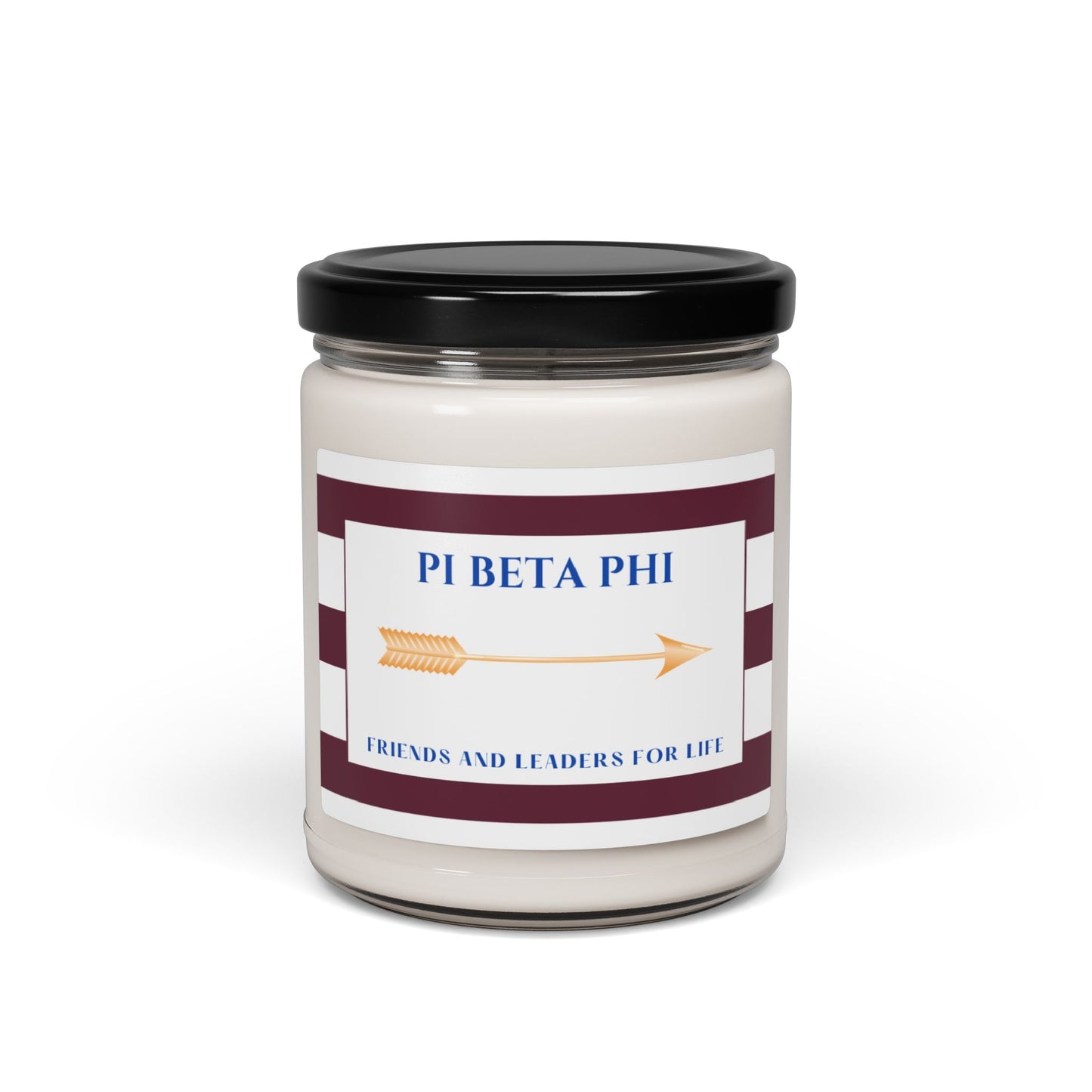 Pi Beta Phi Sorority House Soy Wax Candle, Greek Life Gift Candle, Gift For Sorority Girl, College Move-In Gift, Eco Friendly 9oz. Candle Scented Soy Candle, 9oz