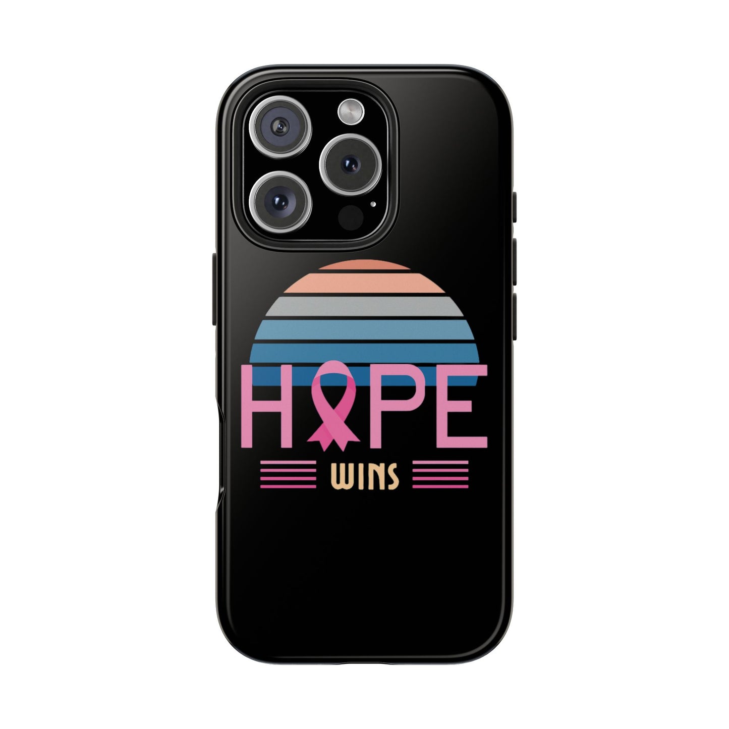 Hope Wins, Cancer Warrior Gift, Support Gift, Breast Cancer Survivor Gift, Cancer Tough Phone Cases, Survivor Gift, Pink Phone iPhone