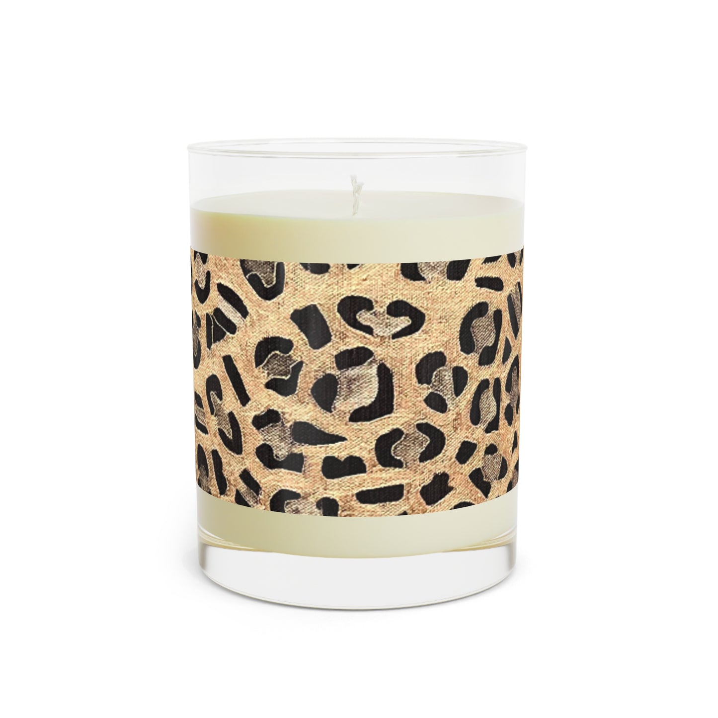 Wing Light Art Designs Gold Leopard Print Scented Candle - Full Glass, 11oz