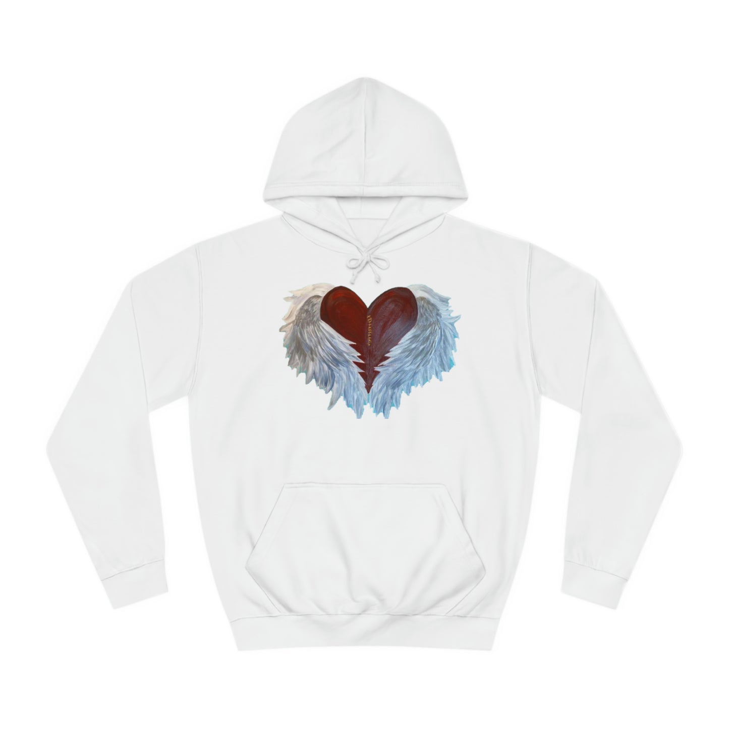 Wing Light Art Designs Healing Heart Unisex College Hoodie