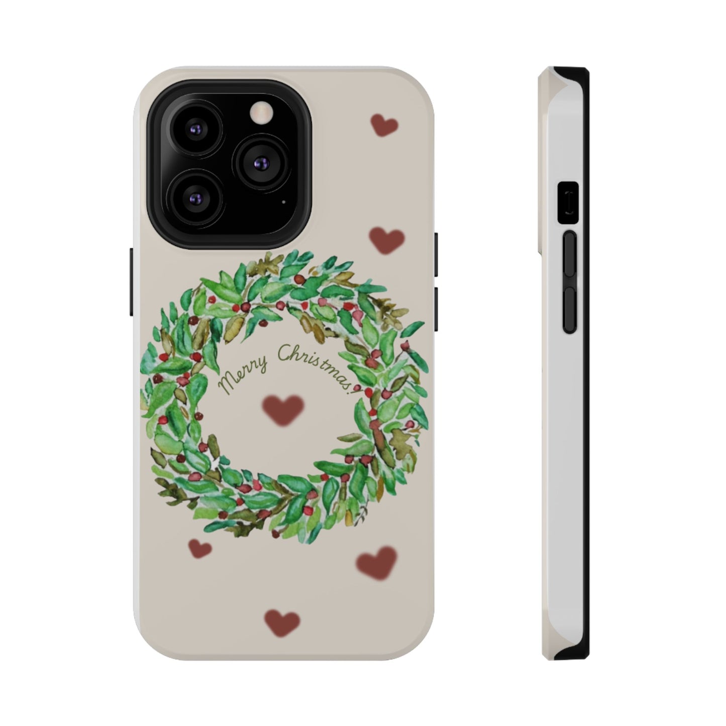 Merry Christmas Phone Case for iPhone 16, 16 Plus, 16 Pro 16 Pro Max, iPhone 15, 15 Plus, 15 Pro 15 Pro Max, Plus 14, 13, 12 and 11 Impact-Resistant Cases