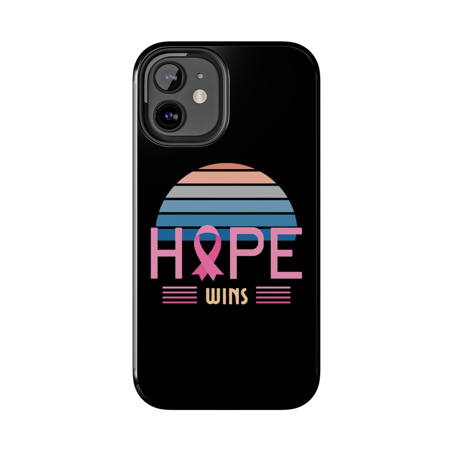 Hope Wins, Cancer Warrior Gift, Support Gift, Breast Cancer Survivor Gift, Cancer Tough Phone Cases, Survivor Gift, Pink Phone iPhone