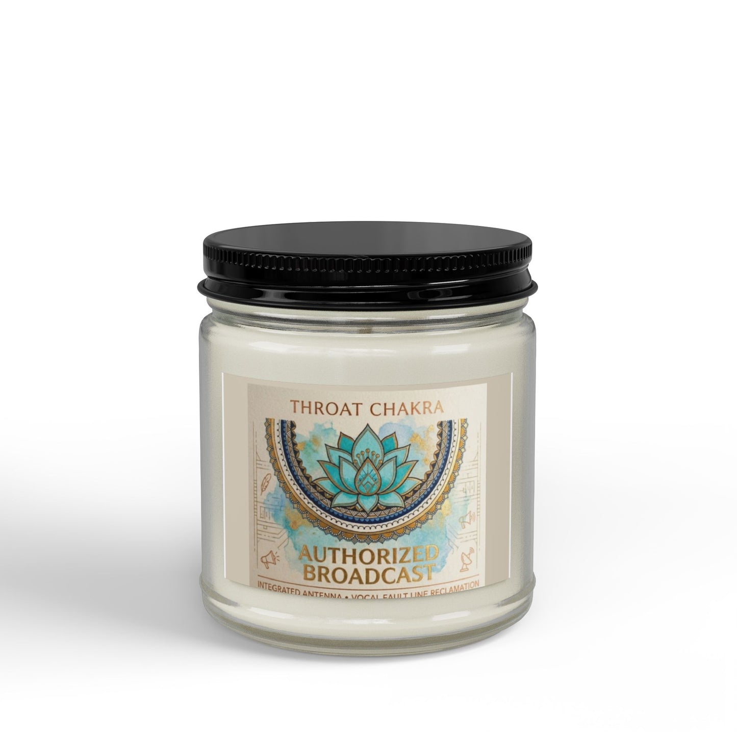 The Sovereign Audit™ Throat Chakra Soy Candle — 'Authorize' Scented Jar (4oz & 9oz)