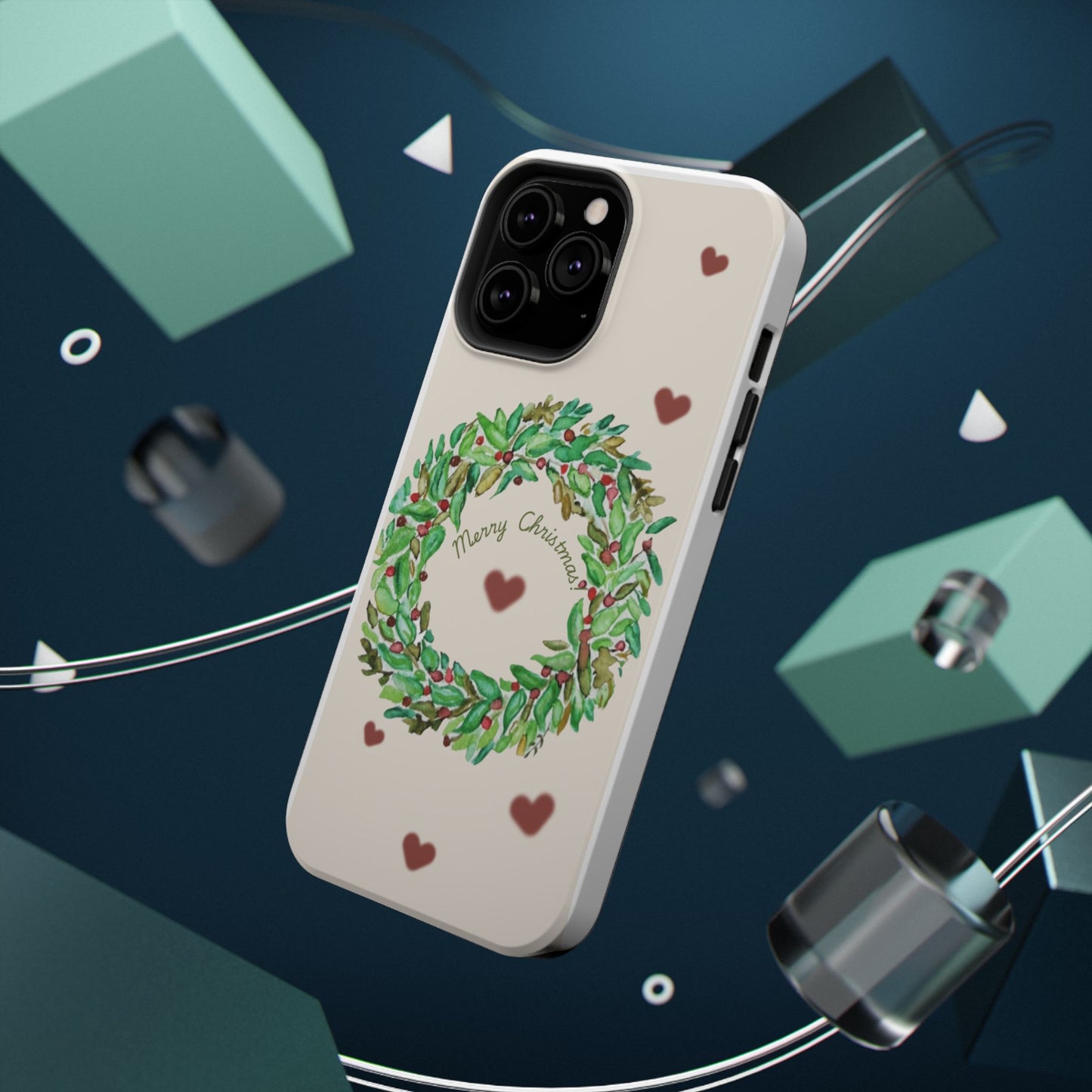 Merry Christmas Phone Case for iPhone 16, 16 Plus, 16 Pro 16 Pro Max, iPhone 15, 15 Plus, 15 Pro 15 Pro Max, Plus 14, 13, 12 and 11 Impact-Resistant Cases