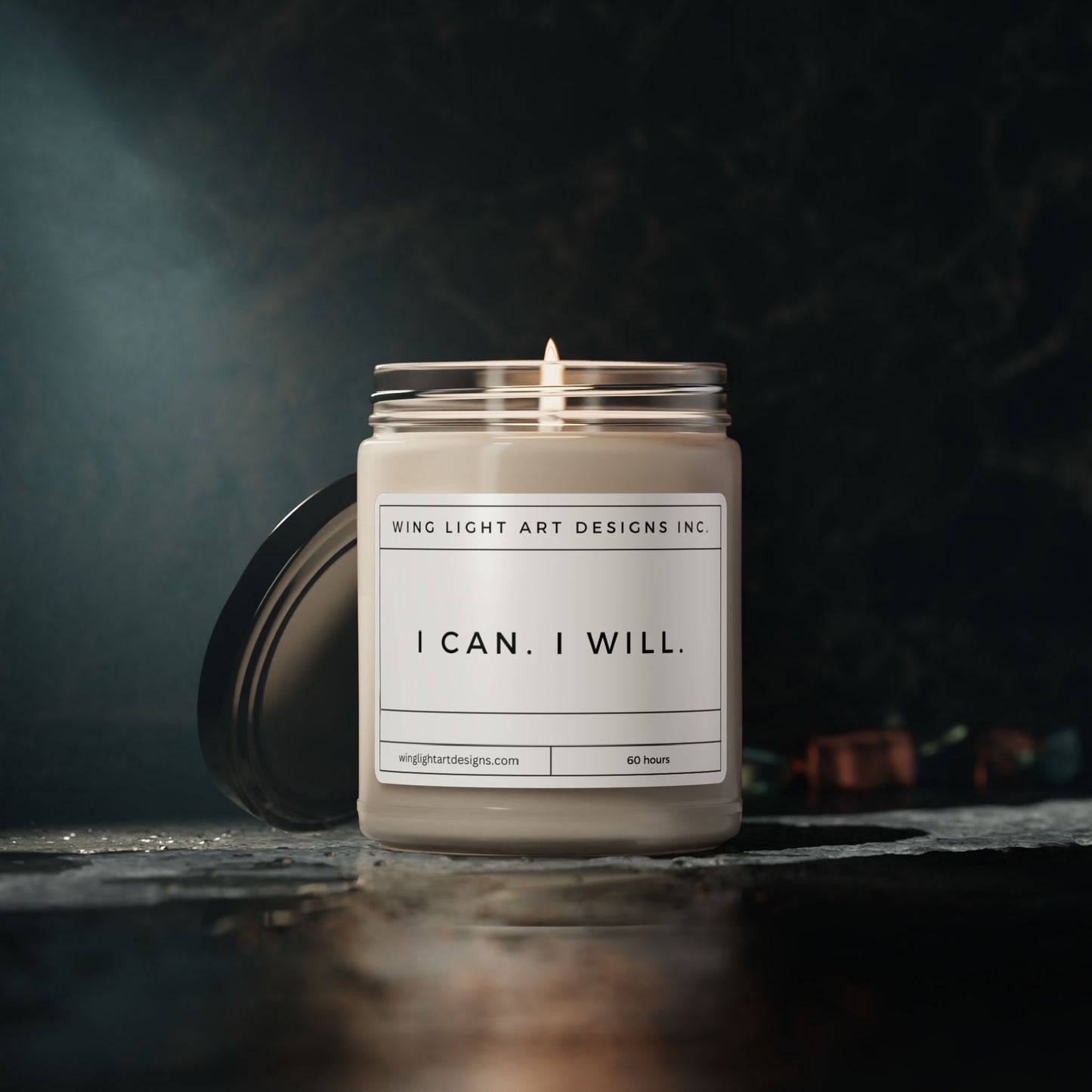 I Can I Will Elevate - Grow Through What you Go Through Motivational For When You Just Want To Burn Something Spiritual Candle Funny Candle Funny Candles Gift for Her Best Friend Gifts Girlfriend Gift Scented Soy Candle, 9oz