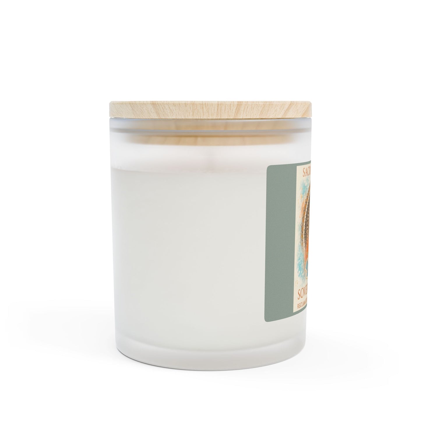 The Sovereign Audit™ Sacral Chakra Frosted Glass Candle — "Sovereign Wild" 11oz