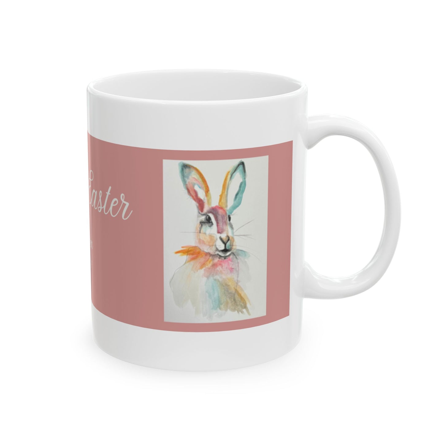 Wing Light Art Designs Christian Verse Easter Bunny Ceramic Mug 11oz