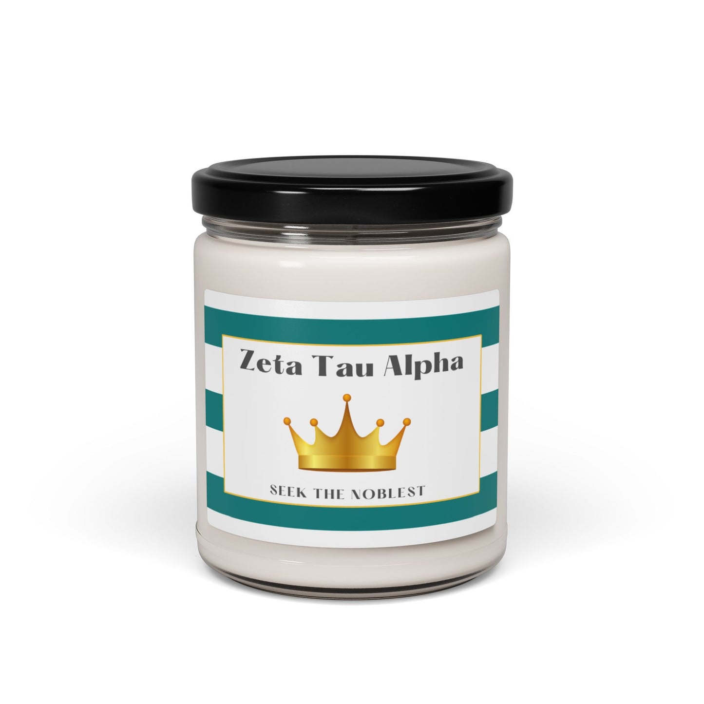 ZTA Zeta Tau Alpha Sorority House Soy Wax Candle, Greek Life Gift Candle, Gift For Sorority Girl, College Move-In Gift, Eco Friendly 9oz. Candle Scented Soy Candle, 9oz