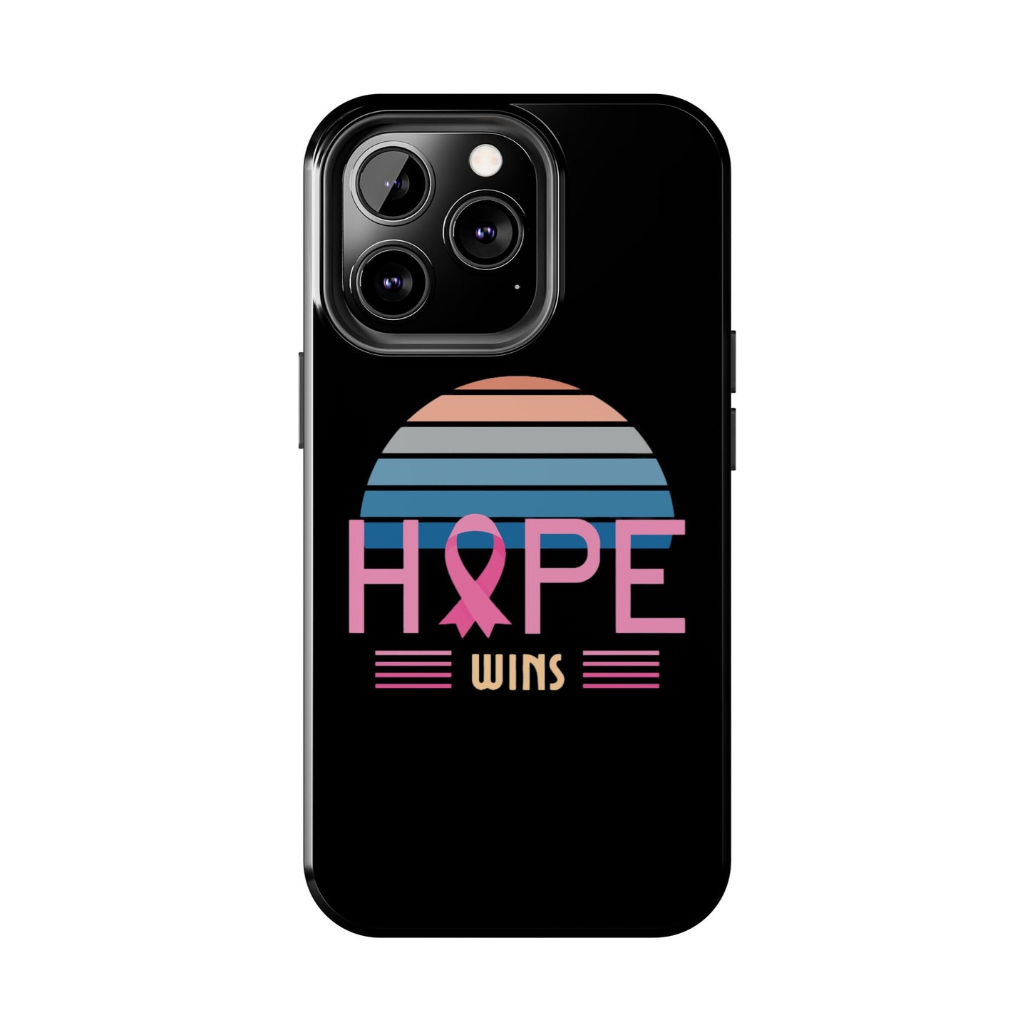 Hope Wins, Cancer Warrior Gift, Support Gift, Breast Cancer Survivor Gift, Cancer Tough Phone Cases, Survivor Gift, Pink Phone iPhone