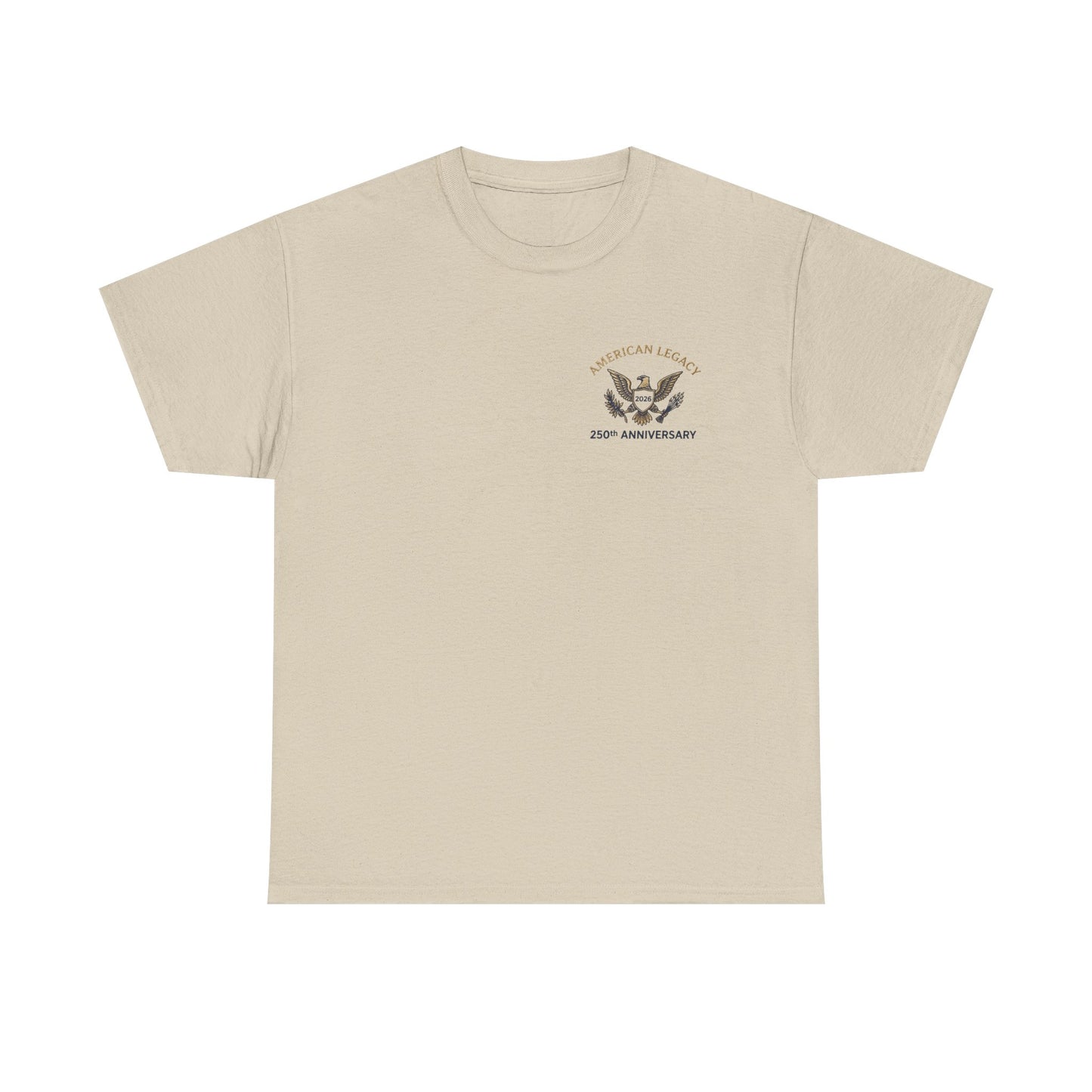 250th 4th of July Commemorative T-Shirt — Vintage Eagle 'Land of Liberty' Graphic Tee