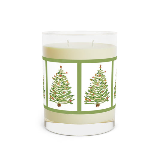 Wing Light Art Designs Whimsical Holiday Trees Scented Candle - Full Glass, 11oz