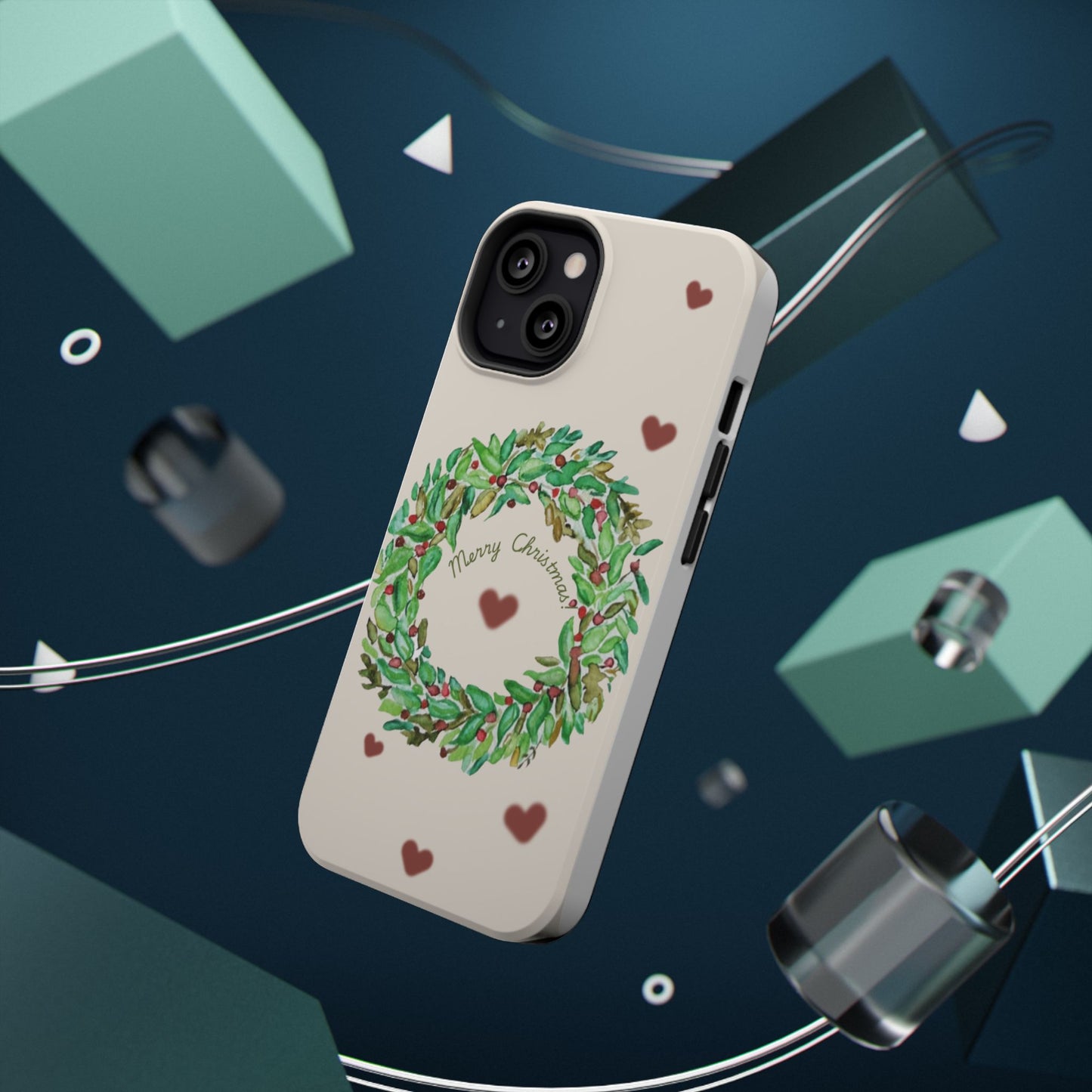 Merry Christmas Phone Case for iPhone 16, 16 Plus, 16 Pro 16 Pro Max, iPhone 15, 15 Plus, 15 Pro 15 Pro Max, Plus 14, 13, 12 and 11 Impact-Resistant Cases