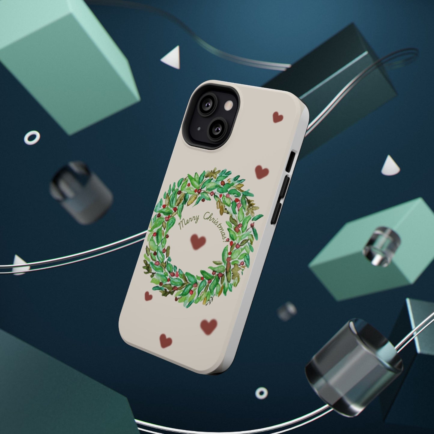 Merry Christmas Phone Case for iPhone 16, 16 Plus, 16 Pro 16 Pro Max, iPhone 15, 15 Plus, 15 Pro 15 Pro Max, Plus 14, 13, 12 and 11 Impact-Resistant Cases