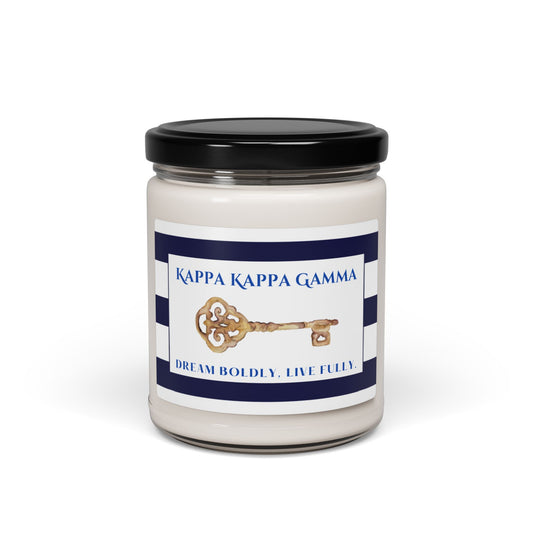 Kappa Kappa Gamma Sorority House Soy Wax Candle, Greek Life Gift Candle, Gift For Sorority Girl, College Move-In Gift, Eco Friendly 9oz. Candle Scented Soy Candle, 9oz