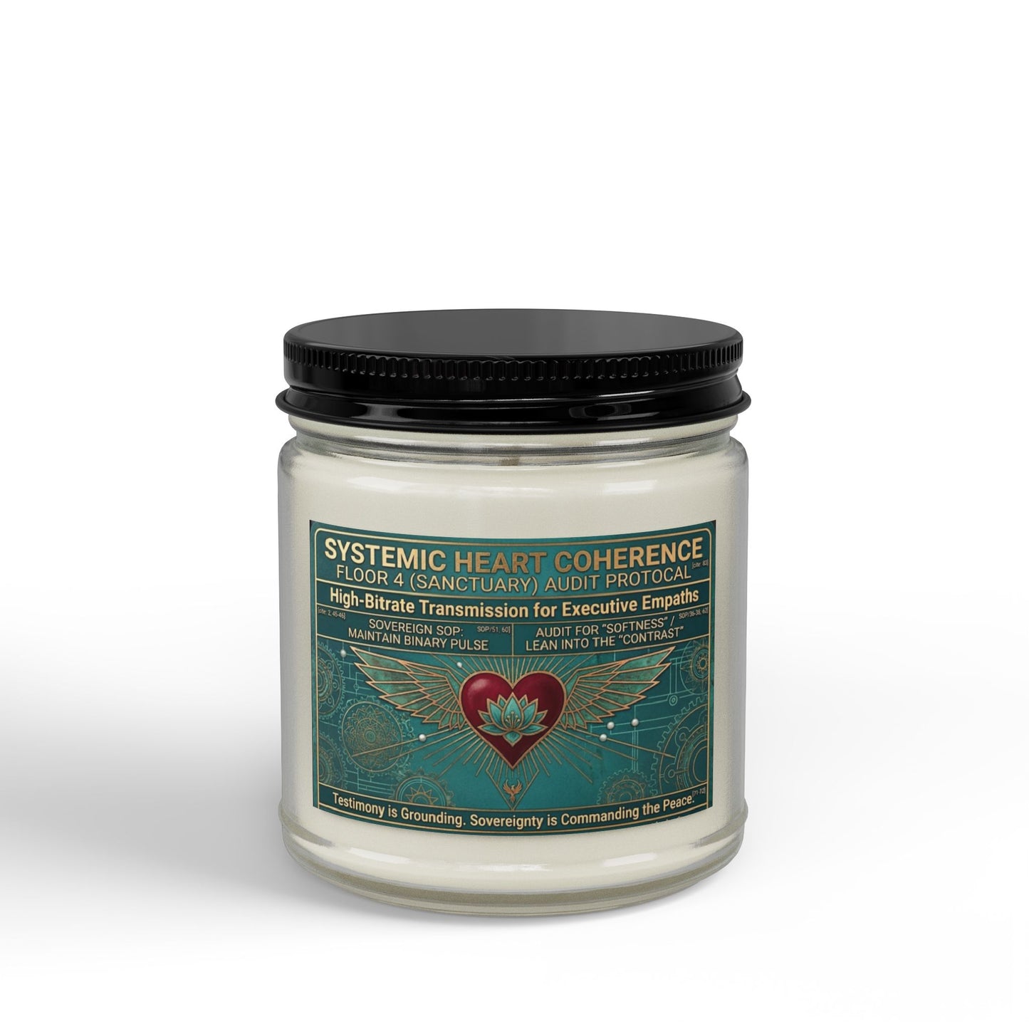 The Sovereign Audit™ Heart Chakra Soy Candle — Systemic Heart Coherence Scented Jar (4oz & 9oz)