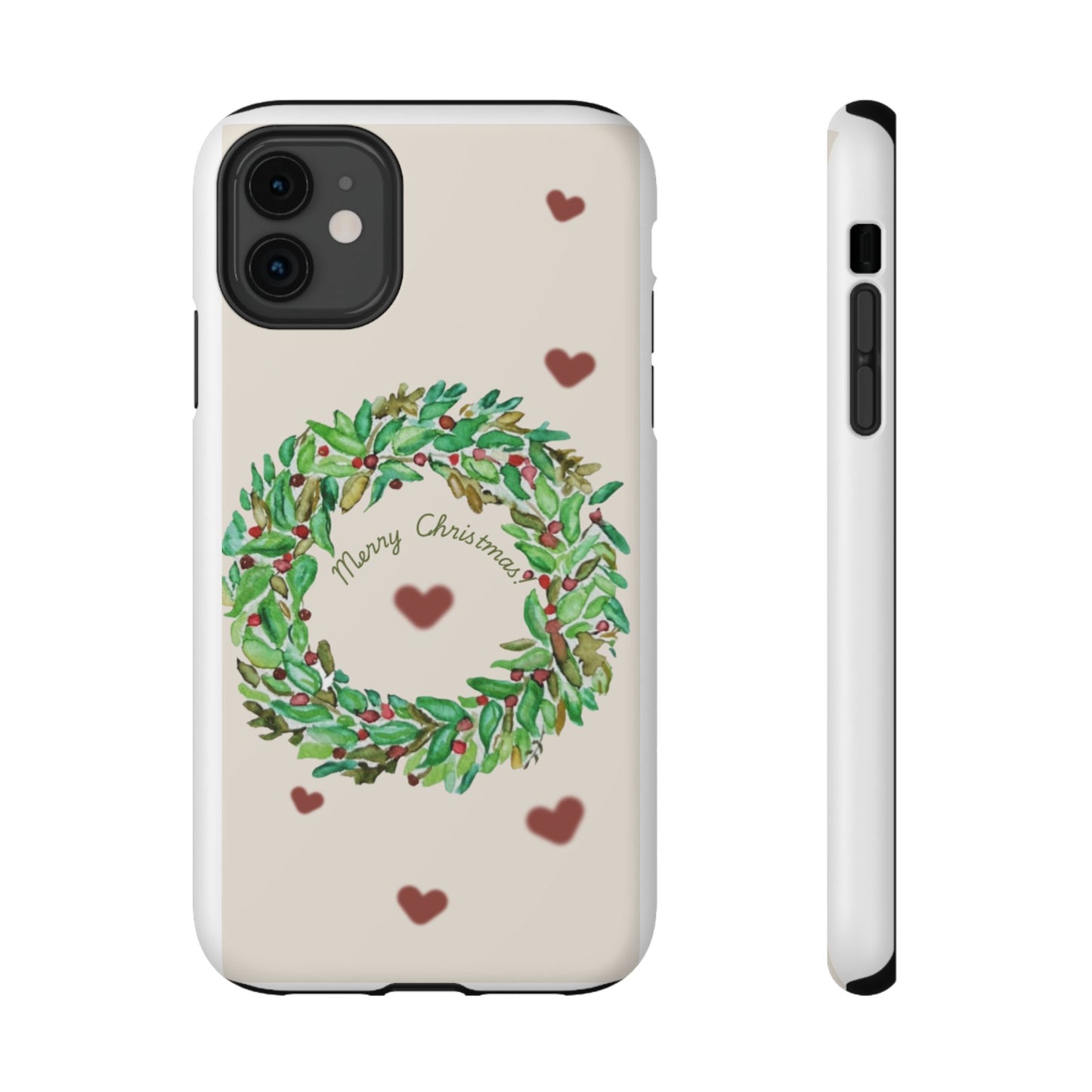 Merry Christmas Phone Case for iPhone 16, 16 Plus, 16 Pro 16 Pro Max, iPhone 15, 15 Plus, 15 Pro 15 Pro Max, Plus 14, 13, 12 and 11 Impact-Resistant Cases