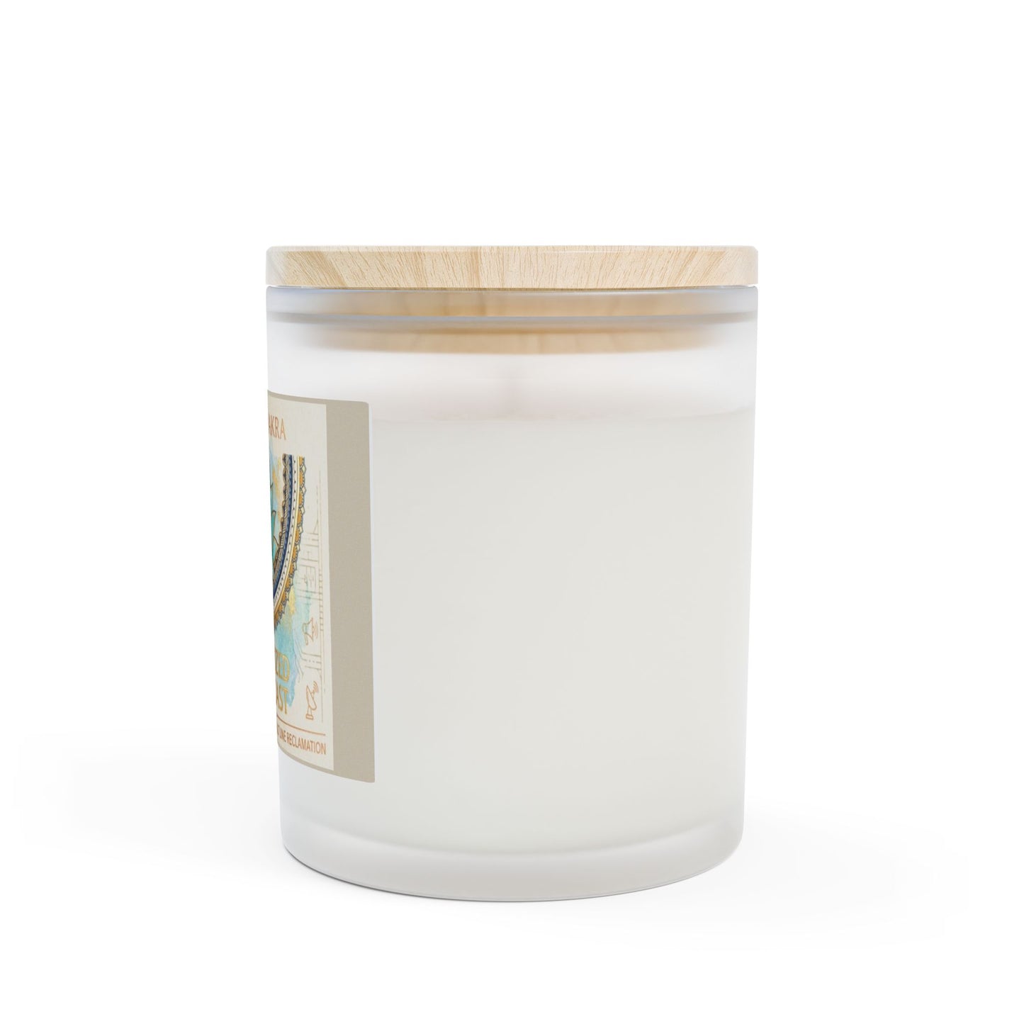 The Sovereign Audit™ Throat Chakra Frosted Glass Candle — 'Authorized Broadcast' Aromatherapy 11oz