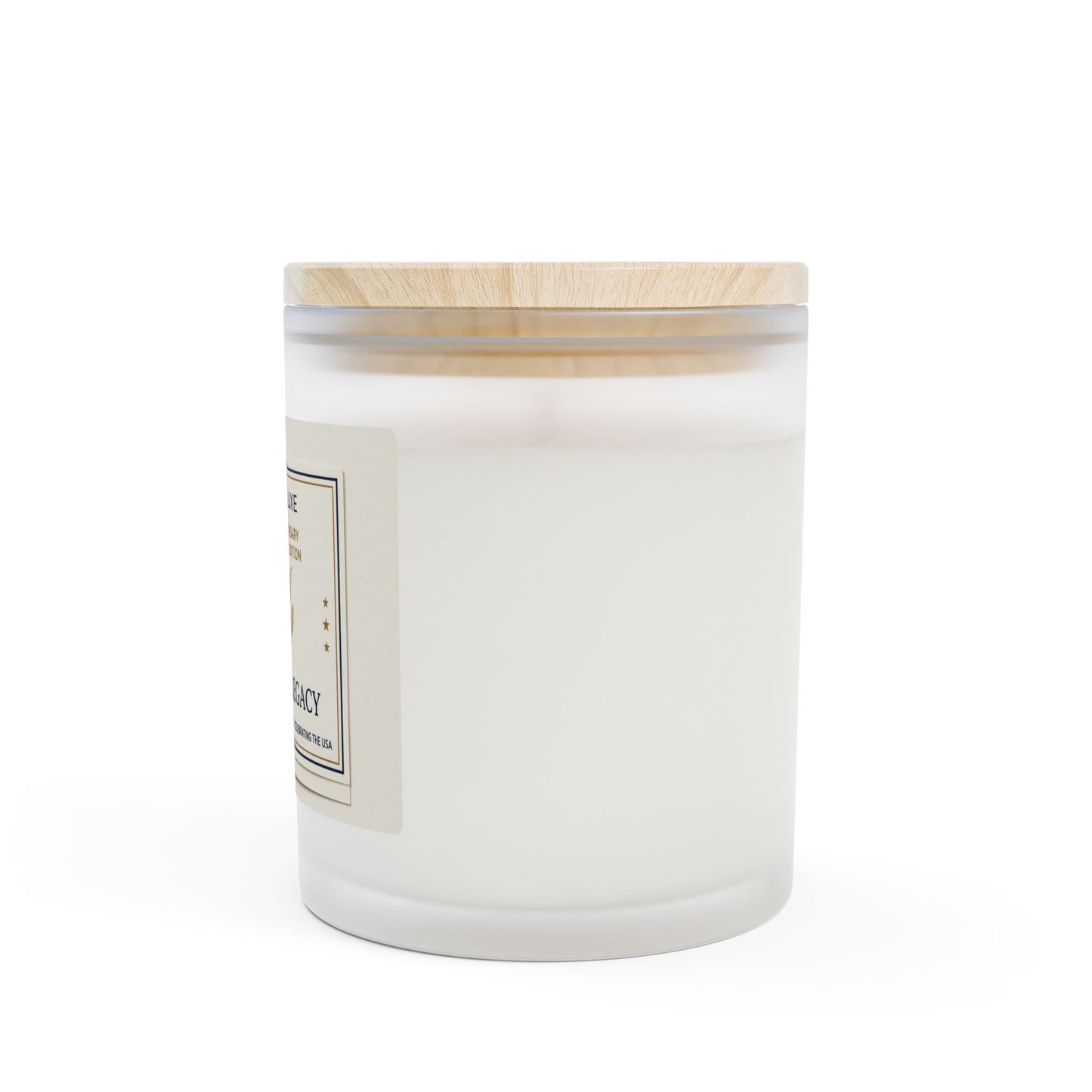 American Legacy Frosted Glass Candle — Liberty & Luxe 11oz Commemorative Scent