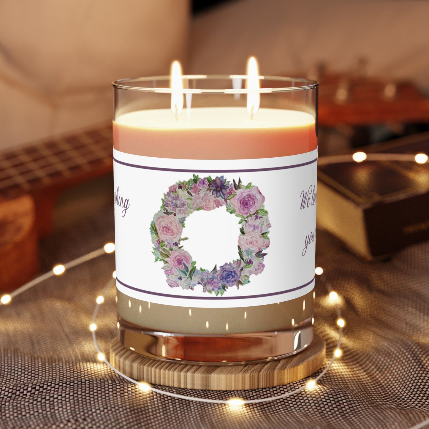 Wing Light Art Designs You Can Sign It Mother's Day Scented Candle - Full Glass, 11oz