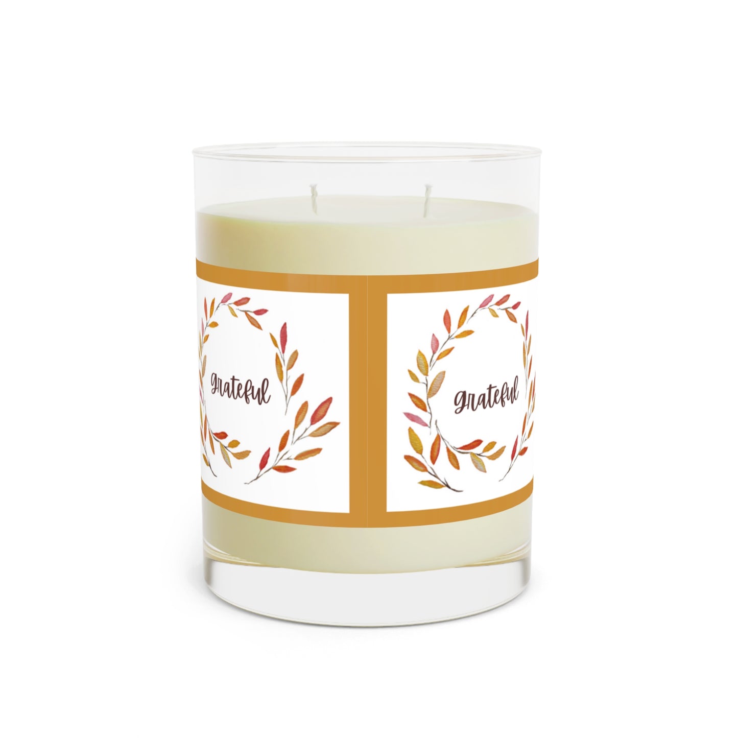 Thanksgiving Candle Favor Thankful/Thanksgiving Table/Fall Candle / Hostess Gift /Candle Favors Thanksgiving Turkeys Scented Candle Grateful Wreaths Thanksgiving Scented Candle