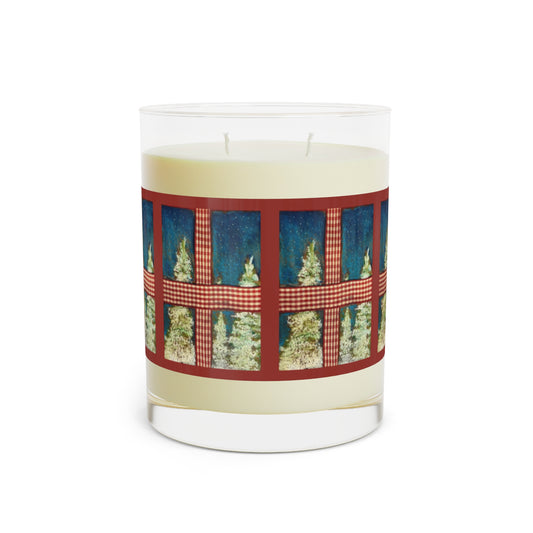 Wing Light Art Designs Wintery Window Scented Candle - Full Glass, 11oz