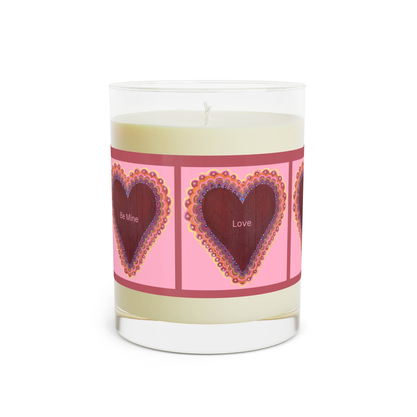 Wing Light Art Designs Conversation Hearts Scented Candle - Full Glass, 11oz