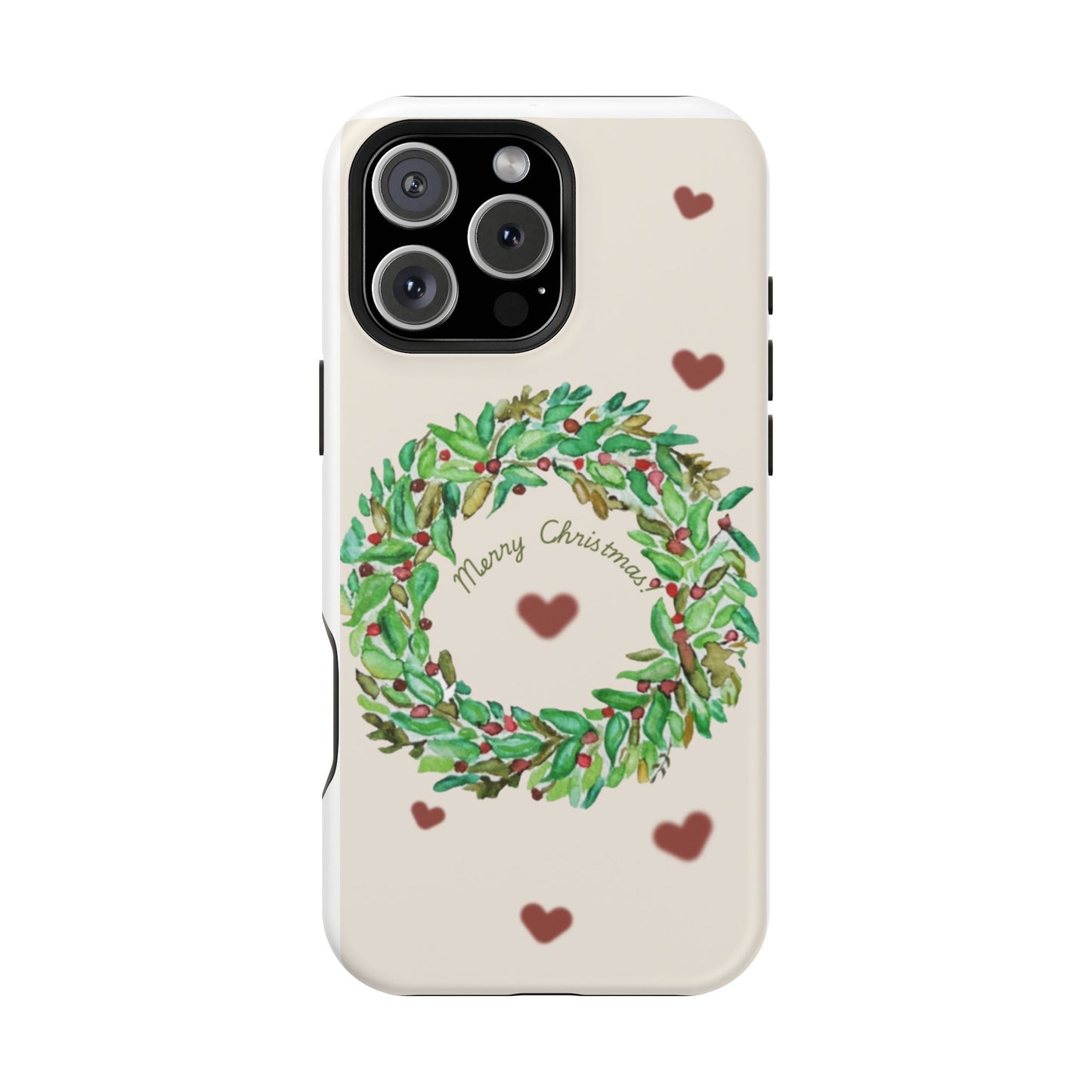 Merry Christmas Phone Case for iPhone 16, 16 Plus, 16 Pro 16 Pro Max, iPhone 15, 15 Plus, 15 Pro 15 Pro Max, Plus 14, 13, 12 and 11 Impact-Resistant Cases