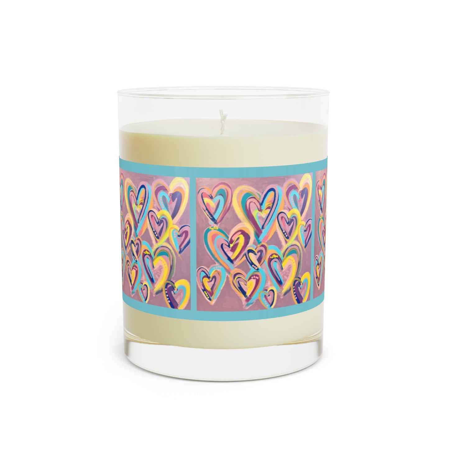 Wing Light Art Designs Happy Hearts Scented Candle - Full Glass, 11oz