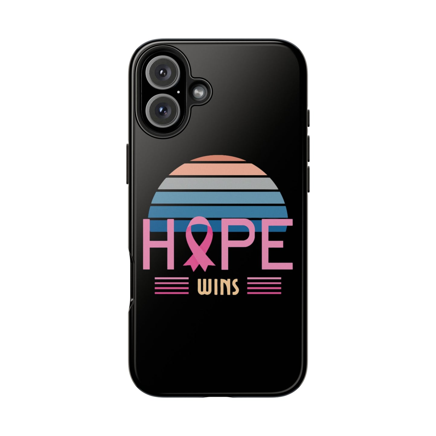 Hope Wins, Cancer Warrior Gift, Support Gift, Breast Cancer Survivor Gift, Cancer Tough Phone Cases, Survivor Gift, Pink Phone iPhone