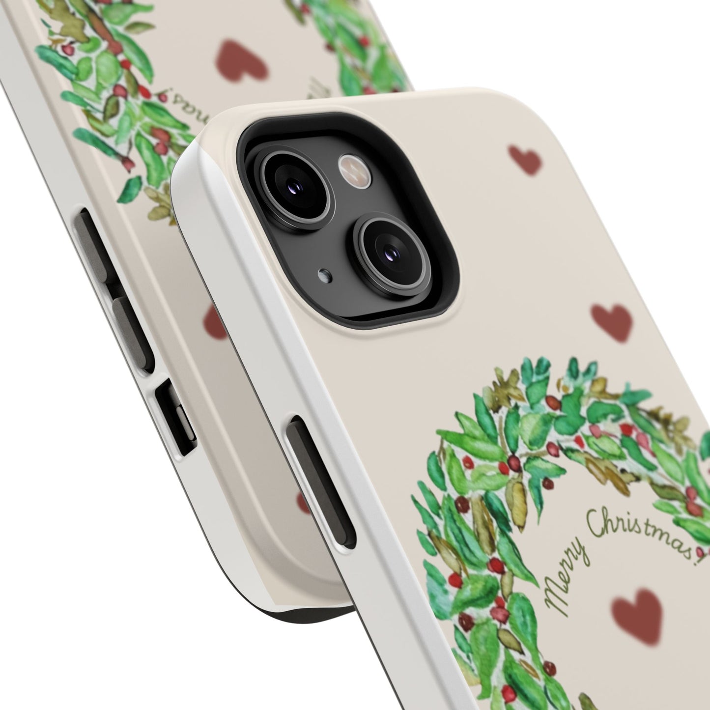 Merry Christmas Phone Case for iPhone 16, 16 Plus, 16 Pro 16 Pro Max, iPhone 15, 15 Plus, 15 Pro 15 Pro Max, Plus 14, 13, 12 and 11 Impact-Resistant Cases