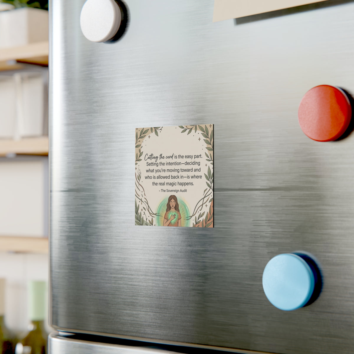 Cutting the Cord Square Magnet – The Sovereign Audit Quote
