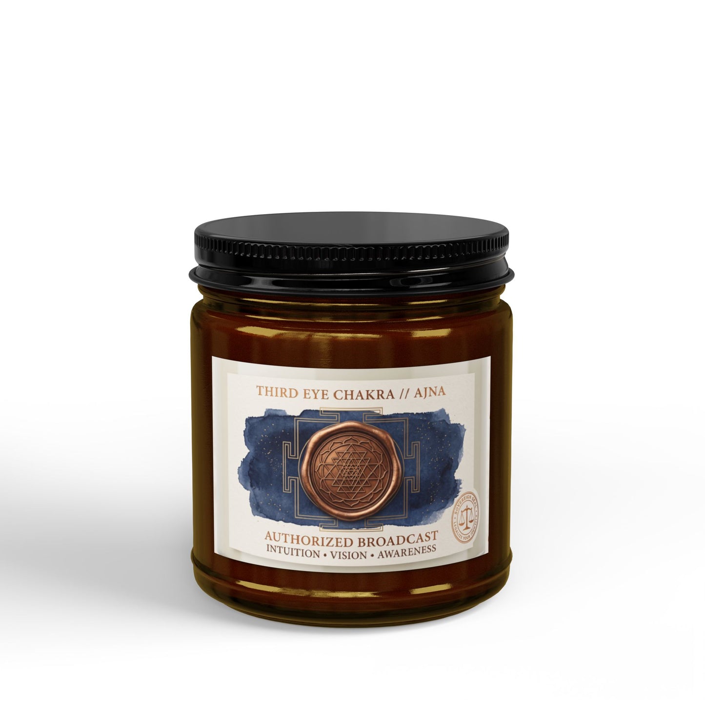 The  Sovereign Audit™ Third Eye Chakra Soy Candle — Aromatherapy Scented Candle (4oz & 9oz)