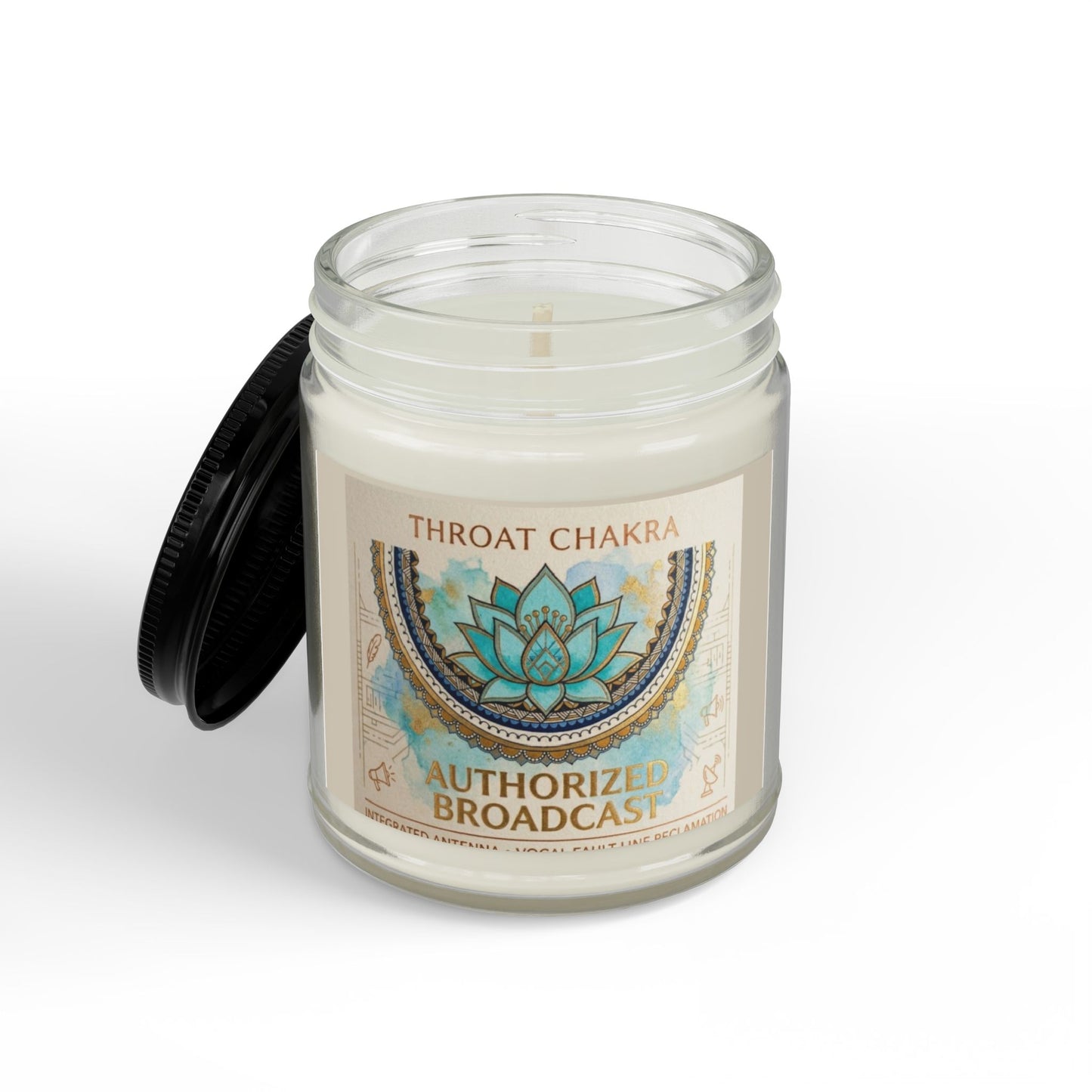 The Sovereign Audit™ Throat Chakra Soy Candle — 'Authorize' Scented Jar (4oz & 9oz)